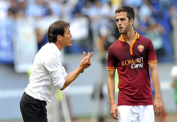 Pjanic parla con garcia