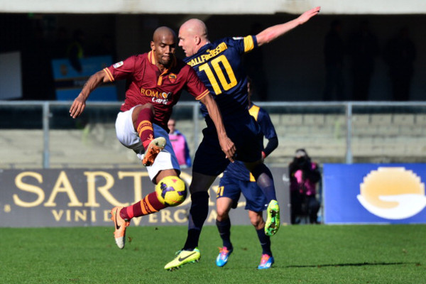 HELLAS VERONA-AS ROMA, Maicon in azione