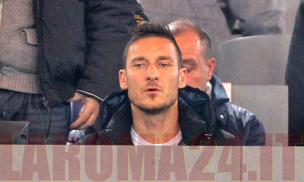 Totti tribuna OTTIMA MANCINI