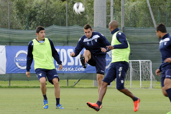 Allenamento Lazio prima della finale di Tim Cup 2013