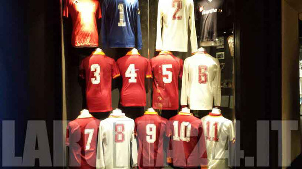 maglie esposte as roma