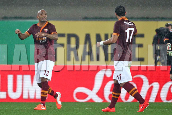 maicon benatia lite chievo roma 220314 MANCINI