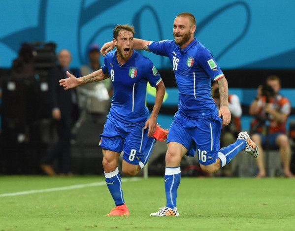 marchisio de rossi esultanza italia inghilterra