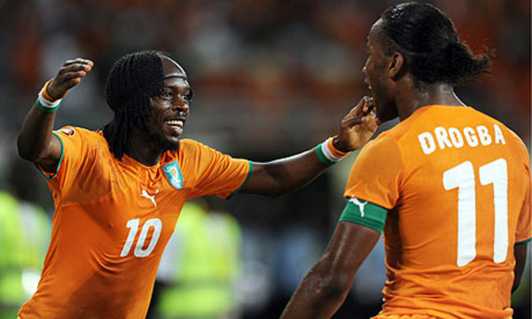 Gervinho Drogba Costa d'Avorio