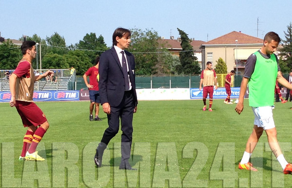 INZAGHI SIMONE PREPARTITA LAZIO ROMA PRIMAVERA 040614 MANCINI