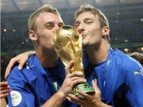 de rossi totti mondiali 2006 coppa