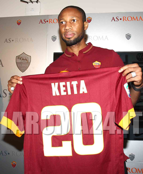 PRESENTAZIONE KEITA, KEITA MAGLIA ROMA 140714 MANCINI