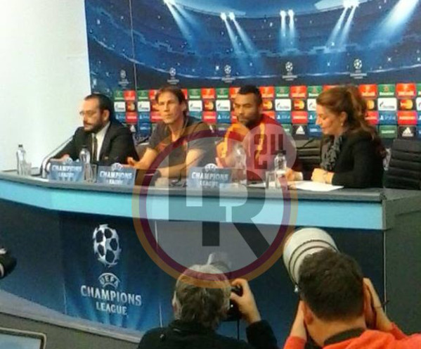 Conferenza stampa Garcia Cole verticale Manchester City-Roma vigilia 29.9.14