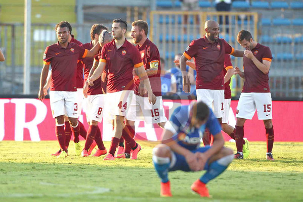 EMPOLI ROMA POST GOL 13092014 MANCINI