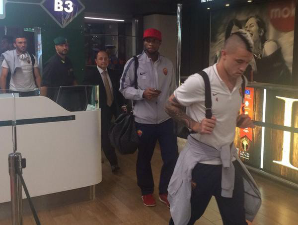 ARRIVO A ROMA KEITA NAINGGOLAN FOTO AS ROMA