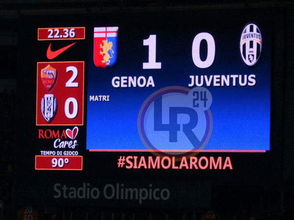 ROMA-CESENA TABELLONE GENOA JUVENTUS 29102014