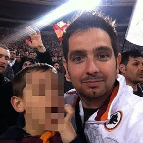 tifosi padre figlio incidente post roma Bayern
