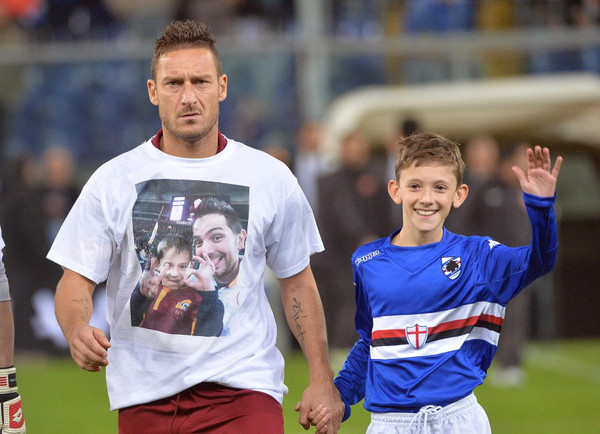 totti maglia stefano cristian samp roma