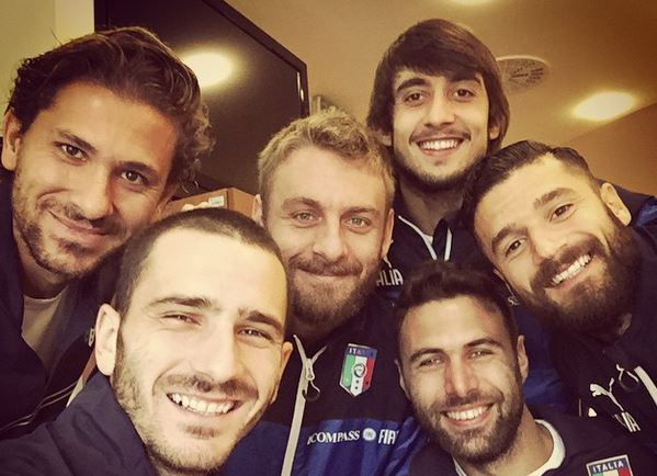 BONUCCI INSTAGRAM_DE ROSSI PERIN CANDREVA CERCI SIRIGU