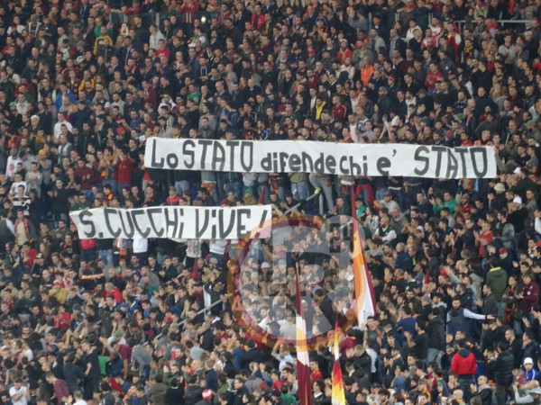 ROMA TORINO, STRISCIONE CUCCHI 9112014