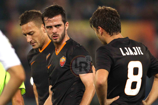 TOTTI PJANIC LJAJIC ROMA TORO 091114 MANCINI