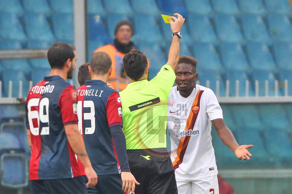 YANGA AMMONITO BANTI GENOA ROMA 141214 MANCINI