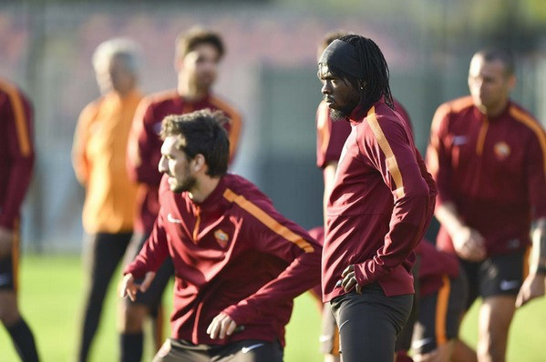 astori gervinho allenamento trigoria 2014