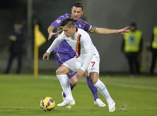 Soccer: serie A, Fiorentina-Roma