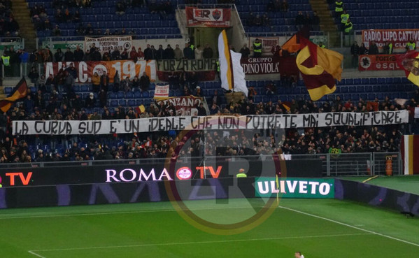 striscione sud ideale roma empoli