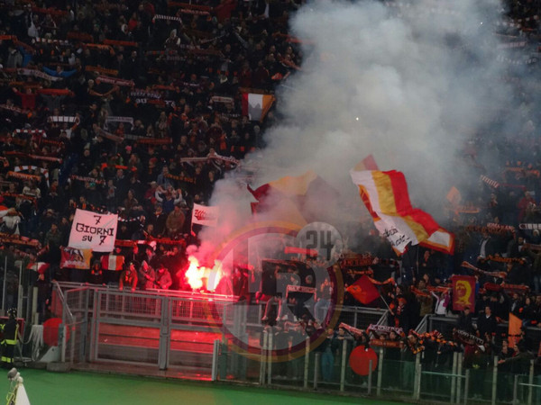 tifosi sciarpata roma empoli