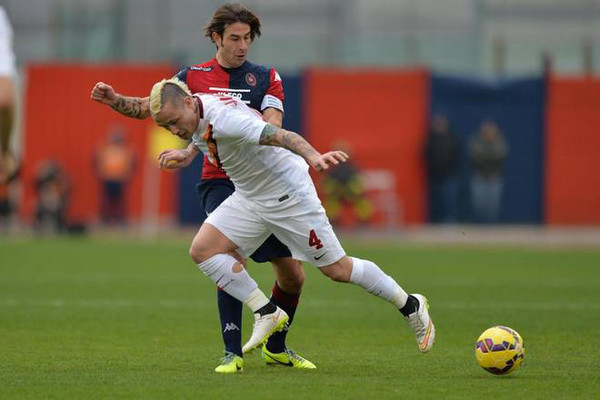 cagliari roma nainggolan conti