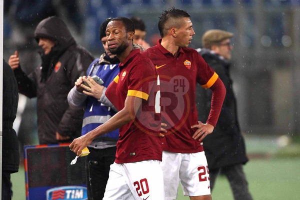 keIta manolas disappunto roma empoli 310115 mancini