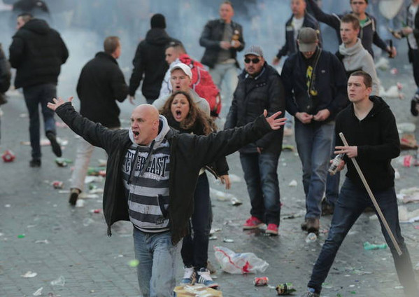 tifosi olandesi piazza di spagna 2 roma-feyenoord 19.02.2015