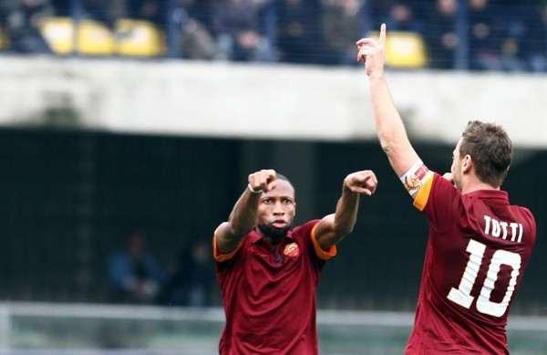 totti esulta keita lo indica