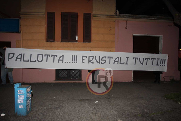 Nella Foto :  STRISCIONE A TRIGORIA    (Foto Gino Mancini)