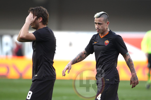 LJAJIC NAINGGOLAN SCONTENTI CHIEVO ROMA 080315 MANCINI