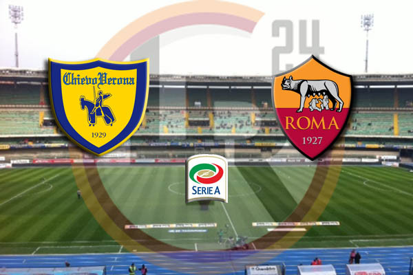 chievo roma foto partita