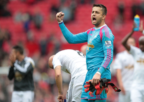 fabianski swansea esulta