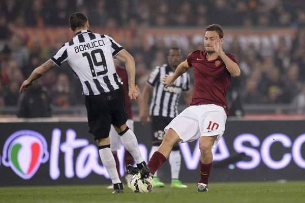 roma juventus totti bonucci