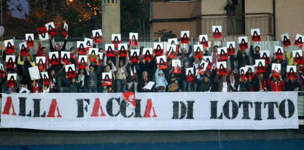 carpi striscione contro lotito