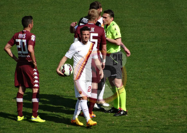 florenzi pallone proteste toro torino roma