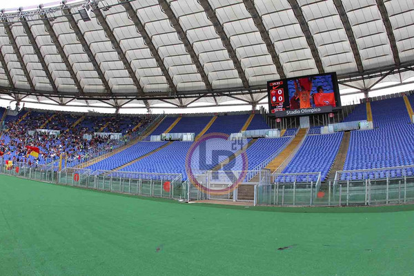 roma atalanta curva sud vuota lr24