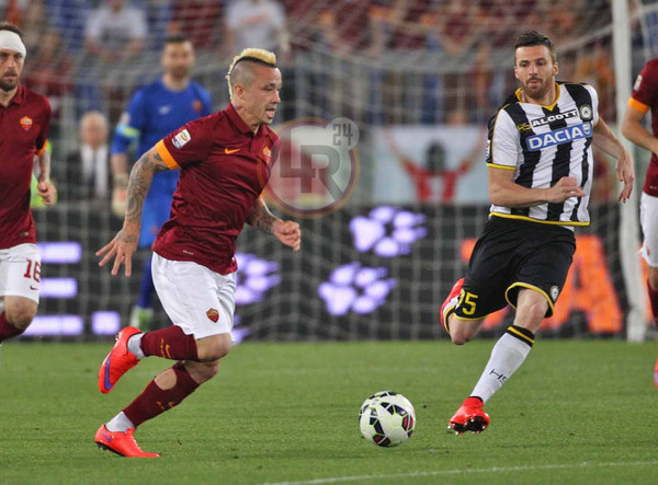Nainggolan palla al piede Roma-Udinese 17.05.2015