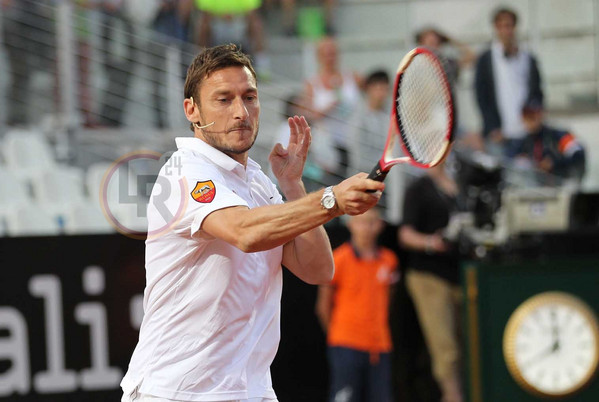 Tennis with Stars, totti FOTO GINO