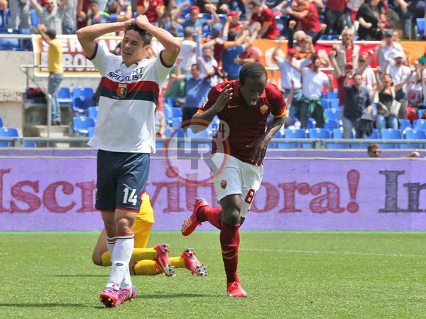 roma genoa doumbia esultanza