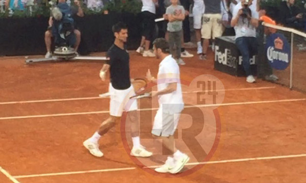 totti djokovic buona foro italico