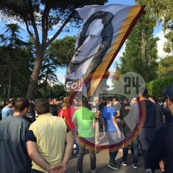 trigoria tifosi pre derby