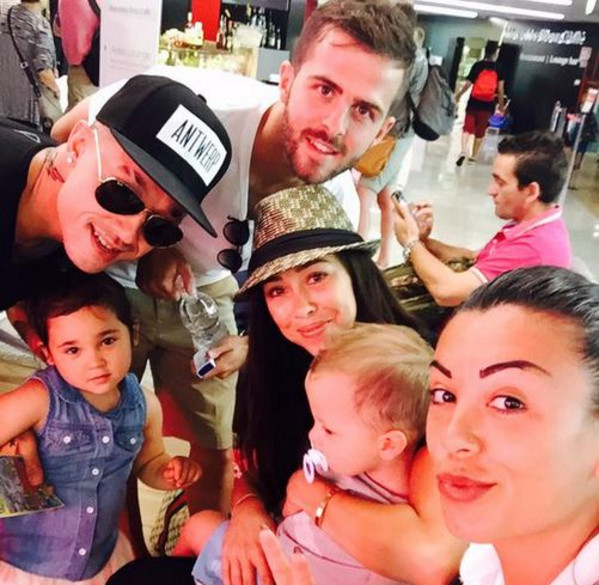 pjanic nainggolan e famiglie_foto claudia nainggolan