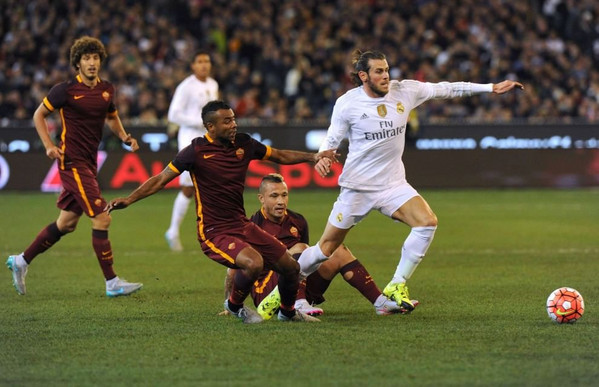 cole bale nainggolan azione roma real