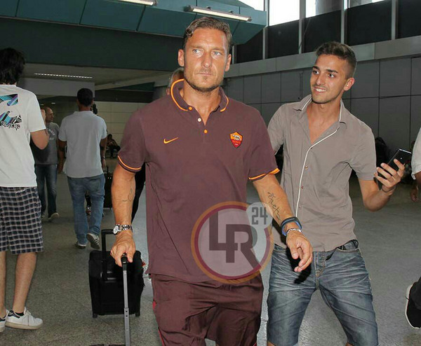 totti partenza australia