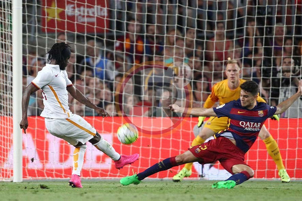 barcellona roma gervinho tiro