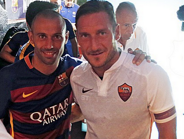 mascherano e totti instagram mascherano