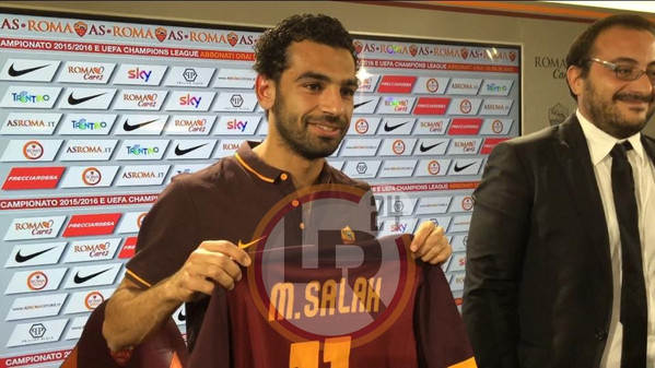 salah sorrisetto maglia presentazione