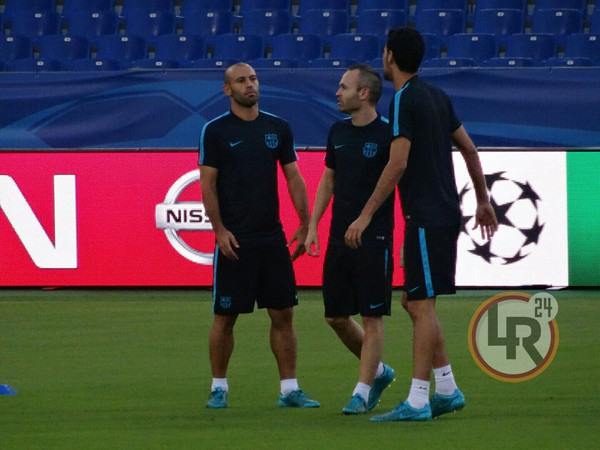 barcellona rifinitura olimpico iniesta mascherano