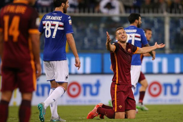 dzeko impreca samp roma